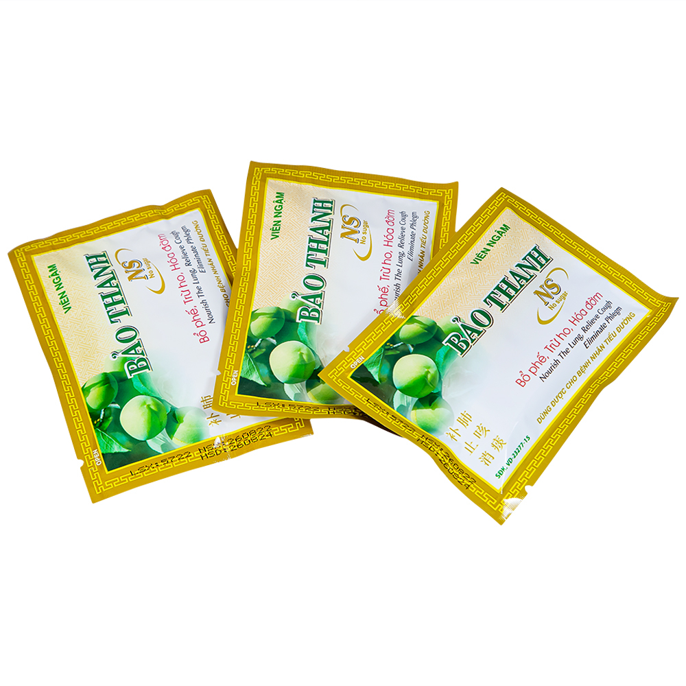 Viên ngậm Bảo Thanh Hoa Linh không đường - bổ phế, trừ ho, hóa đờm (20 vỉ x 5 viên)