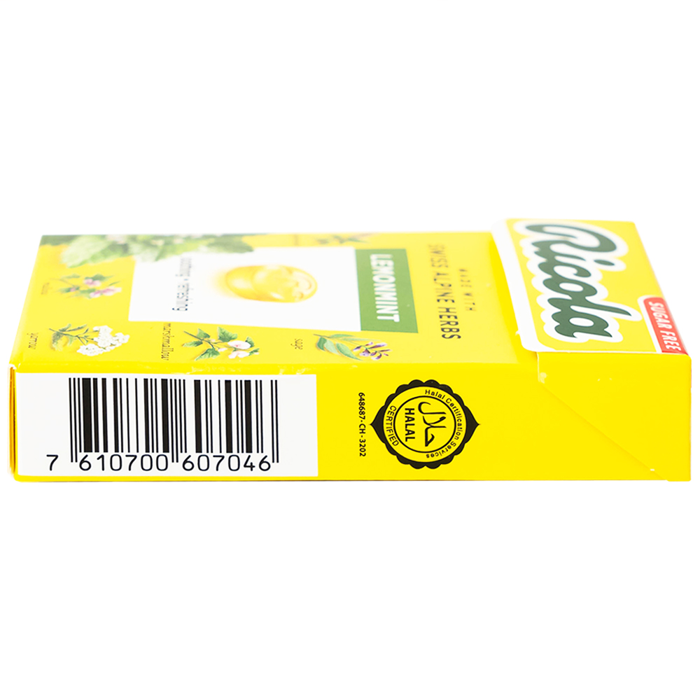 Kẹo Ngậm Ho Không Đường Chanh Bạc Hà Ricola Lemon Mint (40g)