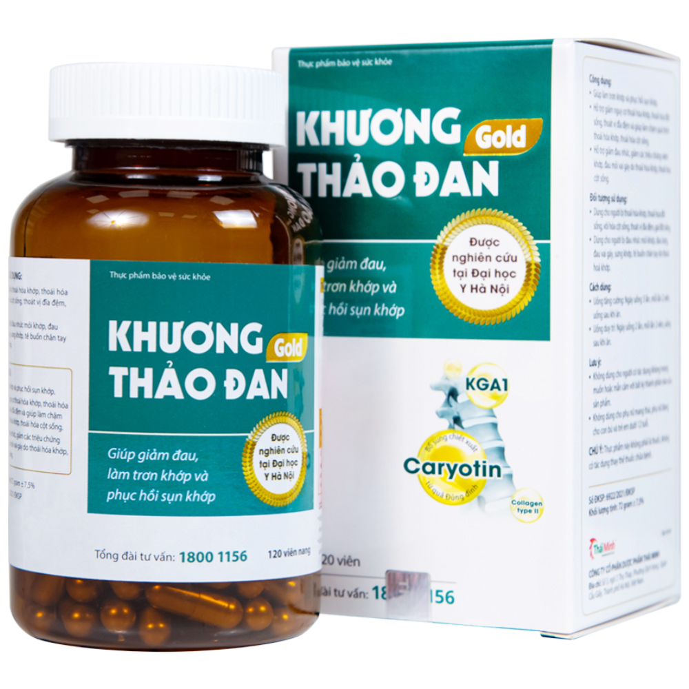 Bổ sụn khớp Khương Thảo Đan Gold 120v