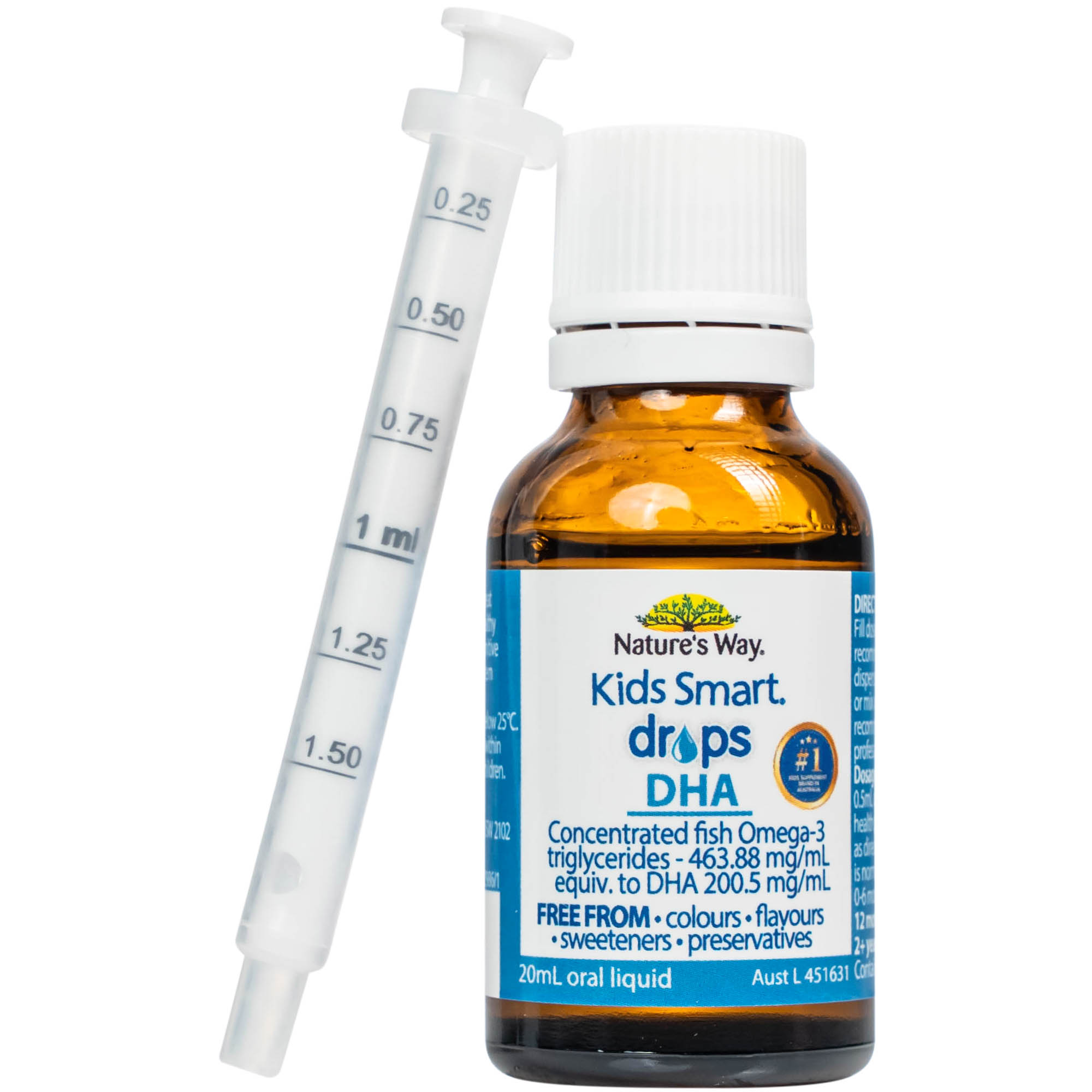 Siro bổ não Kids Smart Drops DHA Nature's Way (20ml)