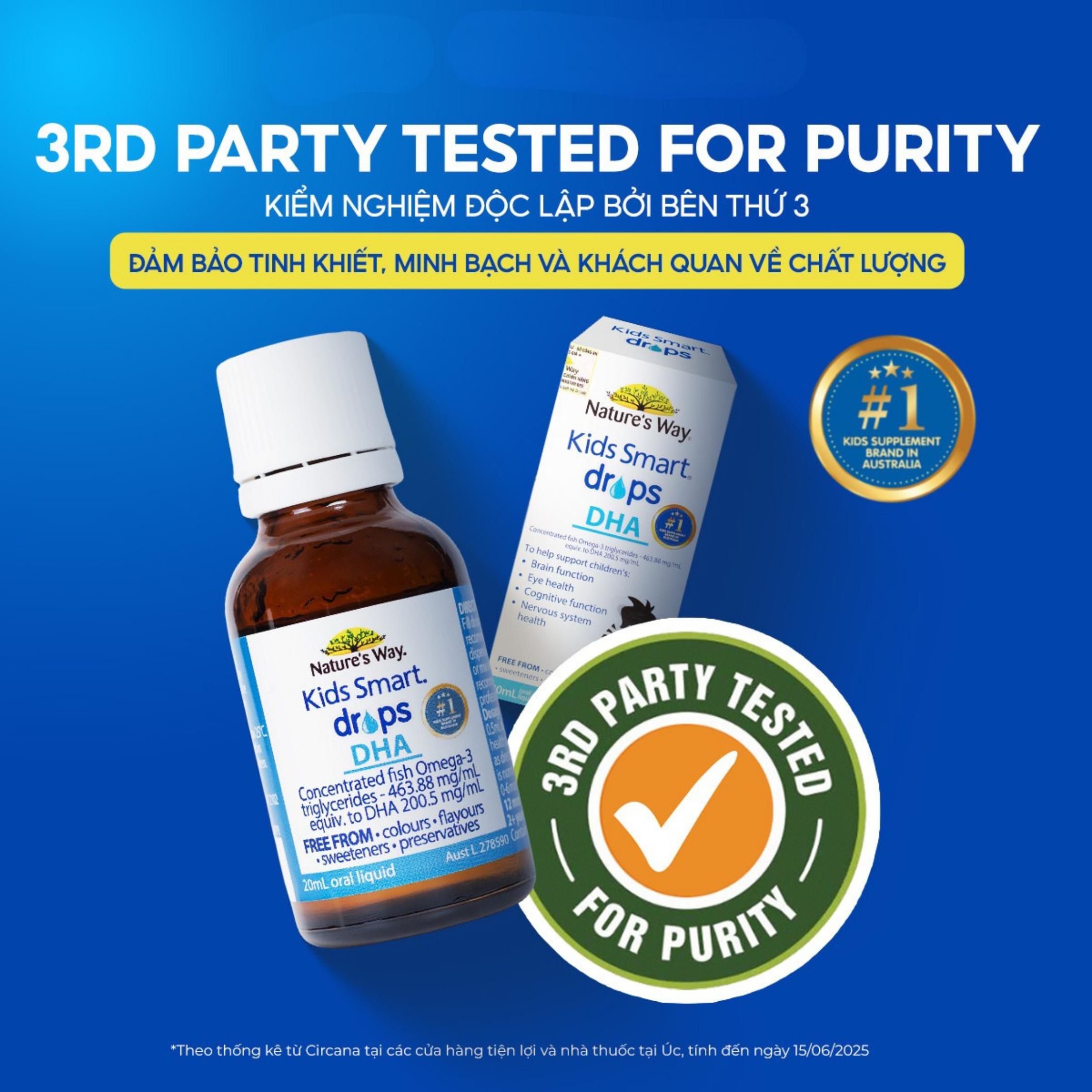 Siro bổ não Kids Smart Drops DHA Nature's Way (20ml)