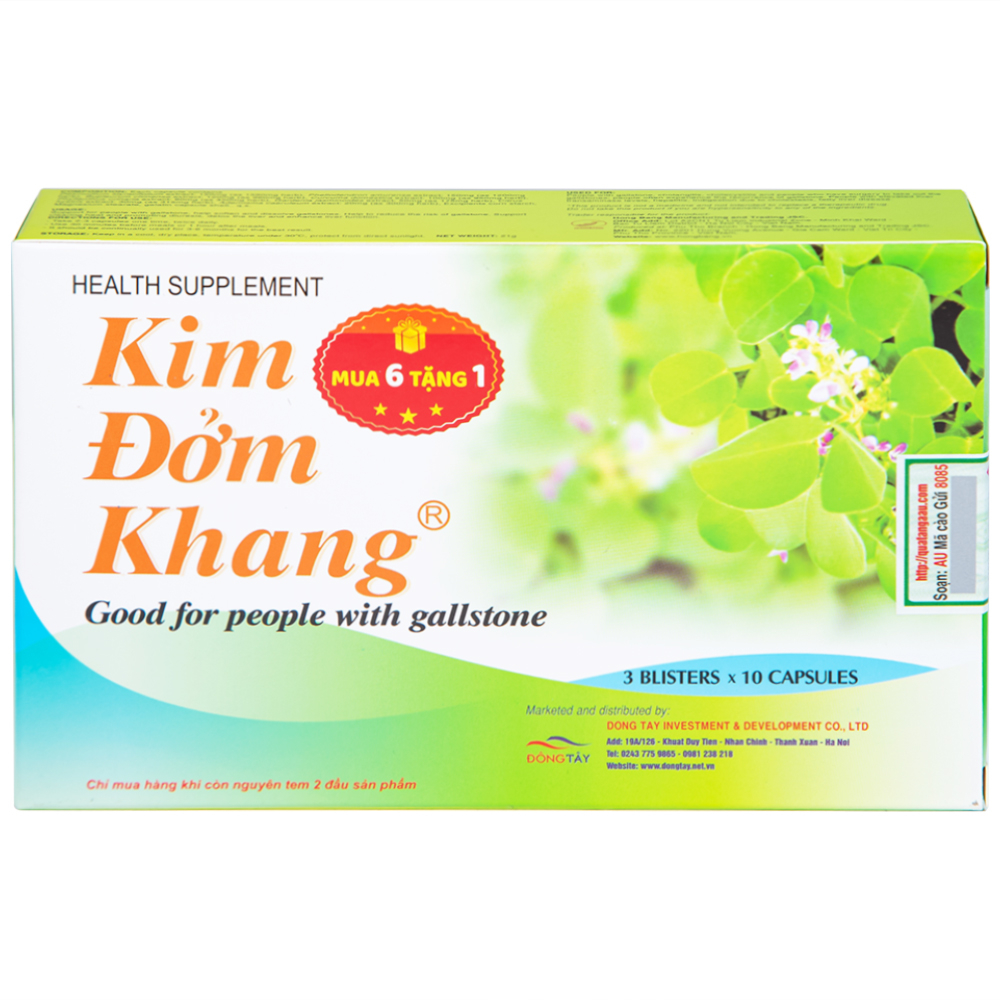 Viên uống hỗ trợ sỏi mật Kim Đởm Khang Hồng Bàng (3 vỉ x 10 viên)