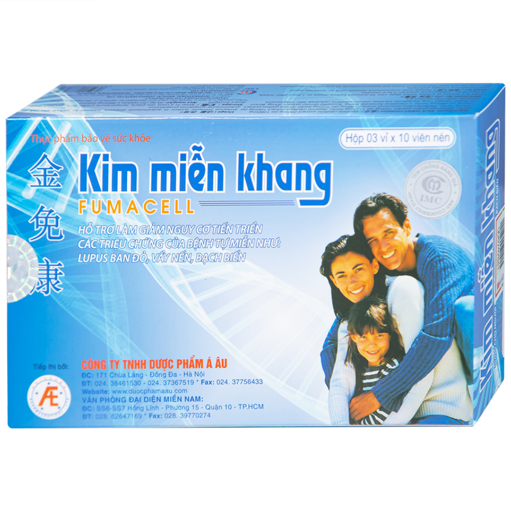 Viên uống tăng năng lượng cho tế bào Kim Miễn Khang IMC (3 vỉ x 10 viên)