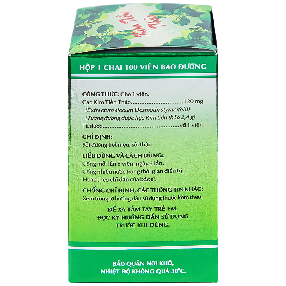 Thuốc trị sỏi thận Kim Tiền Thảo OPC hỗ trợ điều trị sỏi đường tiết niệu, sỏi thận (100 viên)