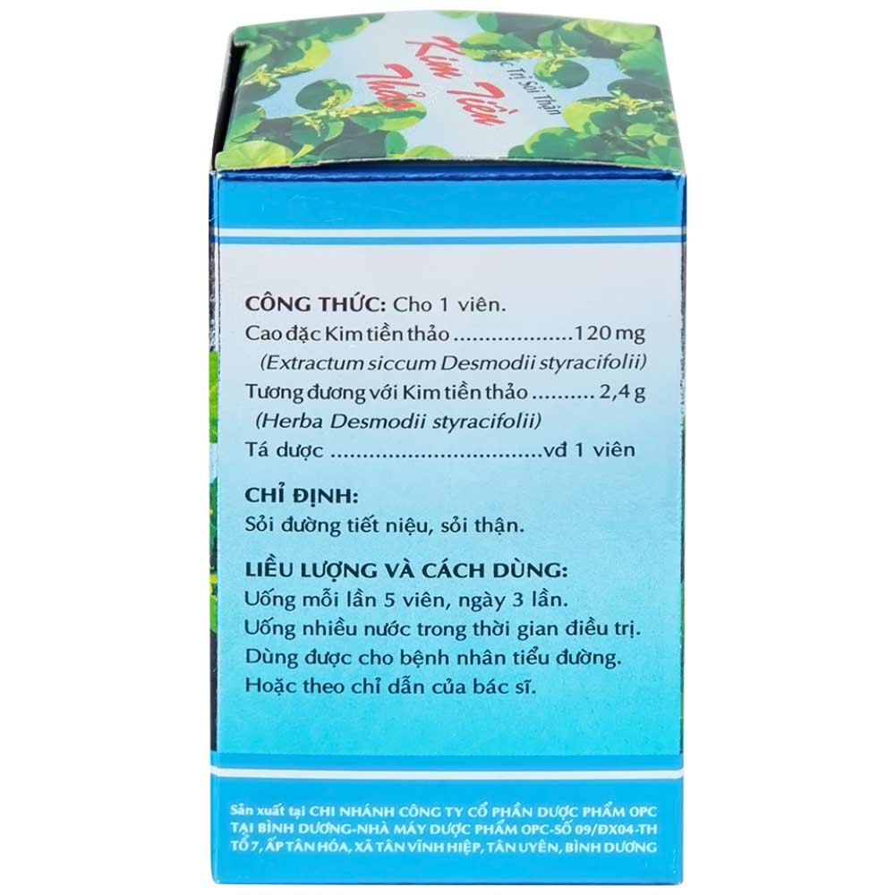 Thuốc trị sỏi thận Kim Tiền Thảo OPC hỗ trợ điều trị sỏi đường tiết niệu, sỏi thận (100 viên)