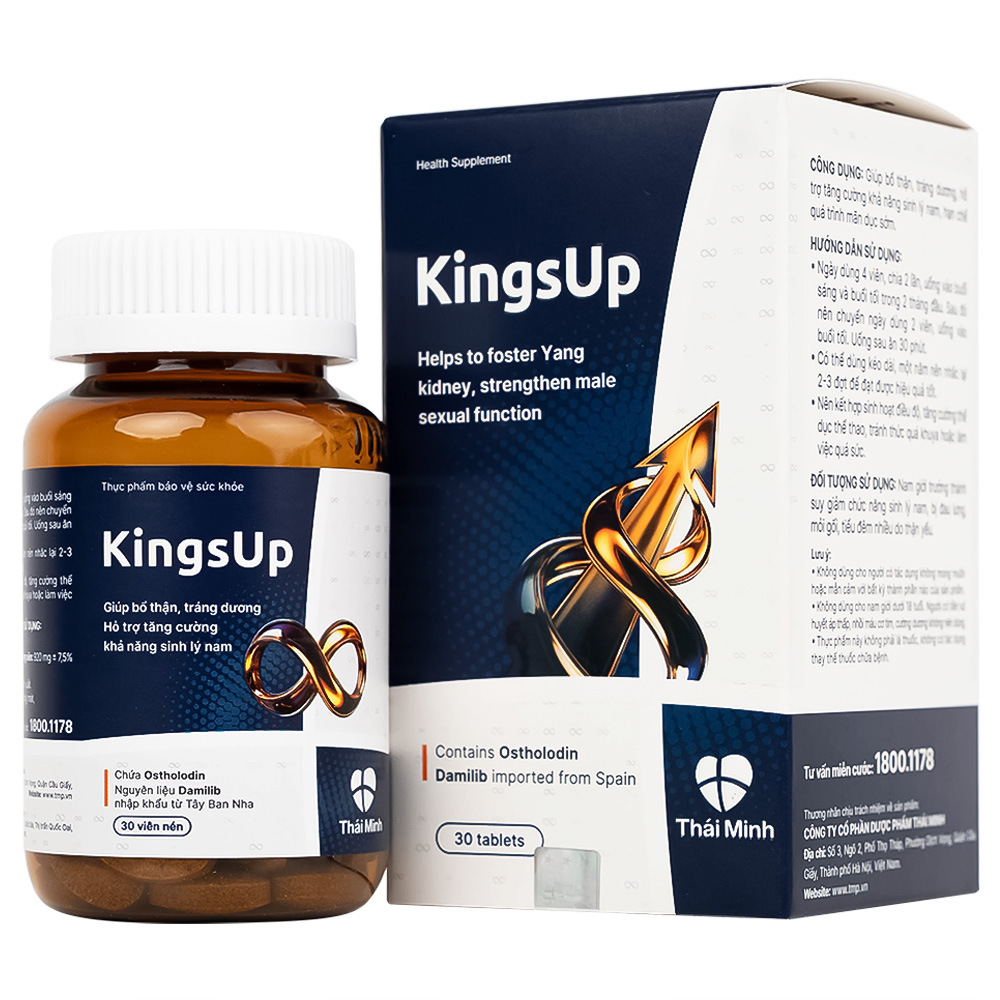 Viên uống hỗ trợ tăng cường sinh lý KingsUp Thái Minh (30 viên)