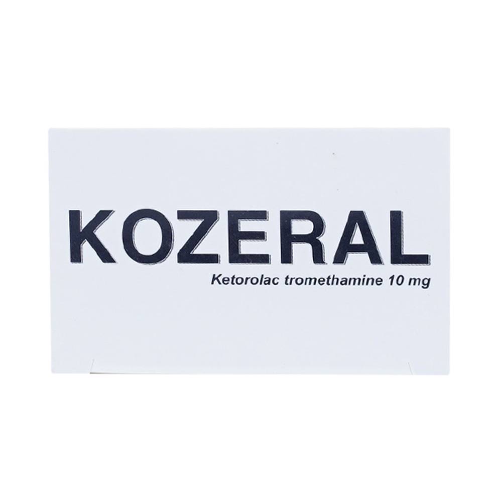 Viên nén Kozeral 10mg DaviPharm điều trị đau vừa tới nặng sau phẫu thuật (6 vỉ x 10 viên)