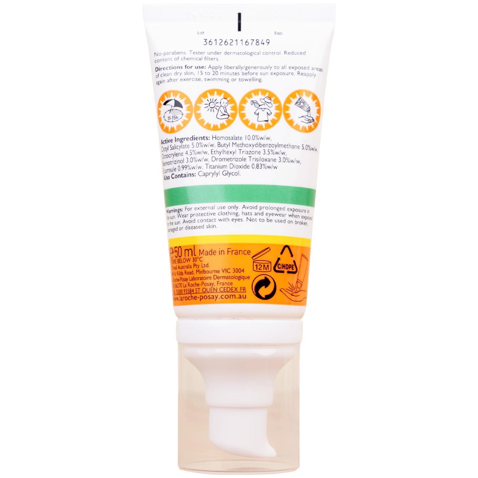 Kem chống nắng giảm bóng nhờn La Roche-posay Laboratoire Dermatologique Anthelios Xl Anti-shine Non-perfumed Dry Touch Gel-cream SPF 50+ PA++++ 50ml