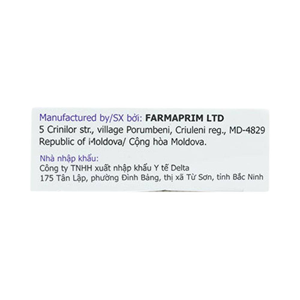Viên đặt âm đạo Lacves Farmaprim điều trị viêm âm đạo (2 vỉ x 5 viên)