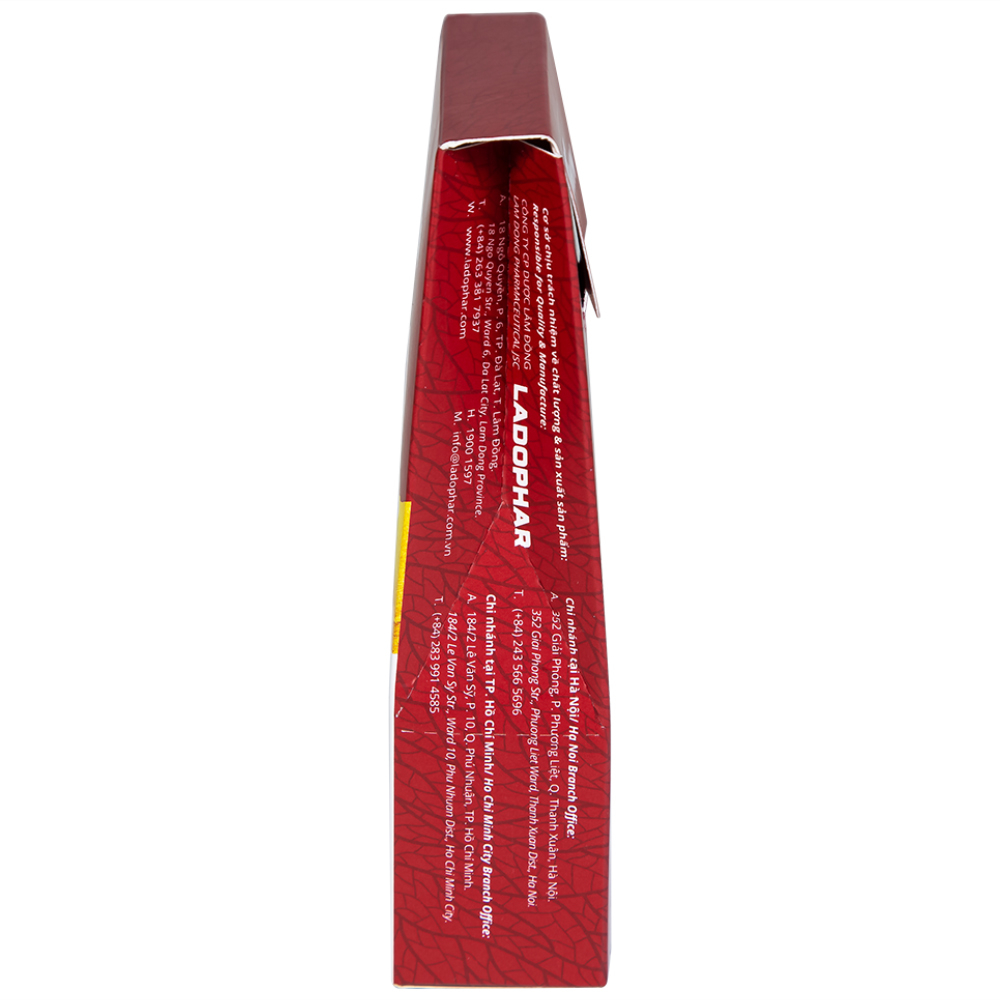 Nước uống hỗ trợ giải rượu, bảo vệ gan Ladodetox Nosamin Ladophar (10 gói x 15ml)