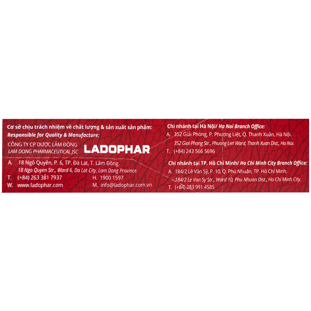 Nước uống hỗ trợ giải rượu, bảo vệ gan Ladodetox Nosamin Ladophar (10 gói x 15ml)
