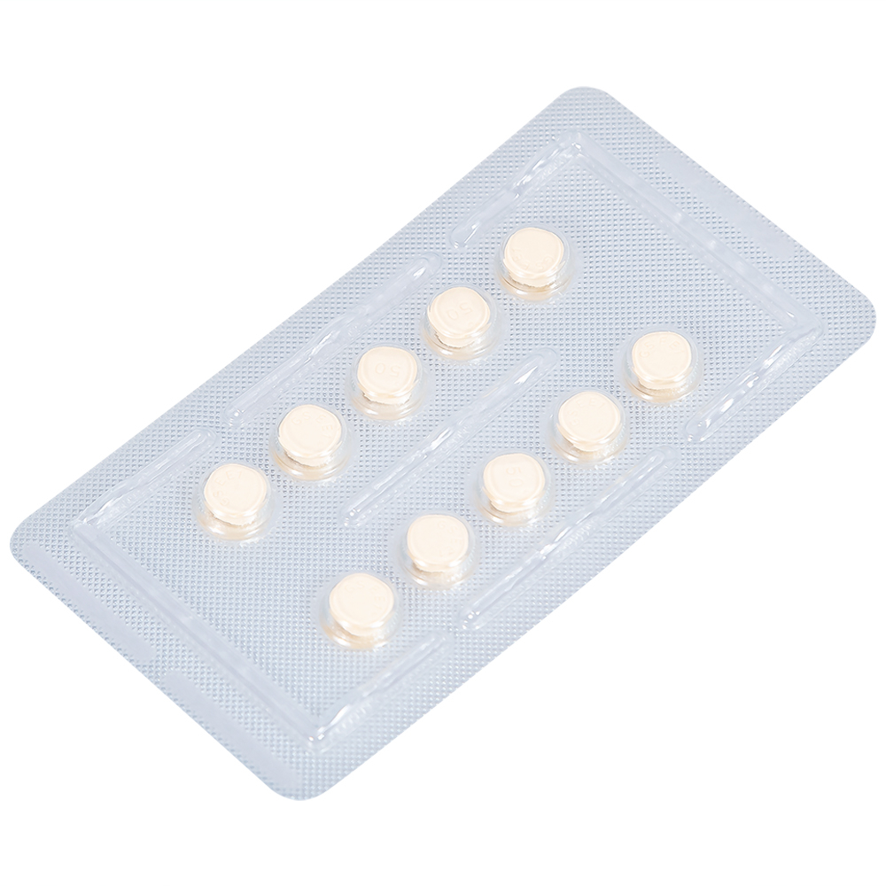 Viên nén Lamictal 50mg GSK điều trị động kinh và phòng ngừa bệnh rối loạn lưỡng cực (3 vỉ x 10 viên)