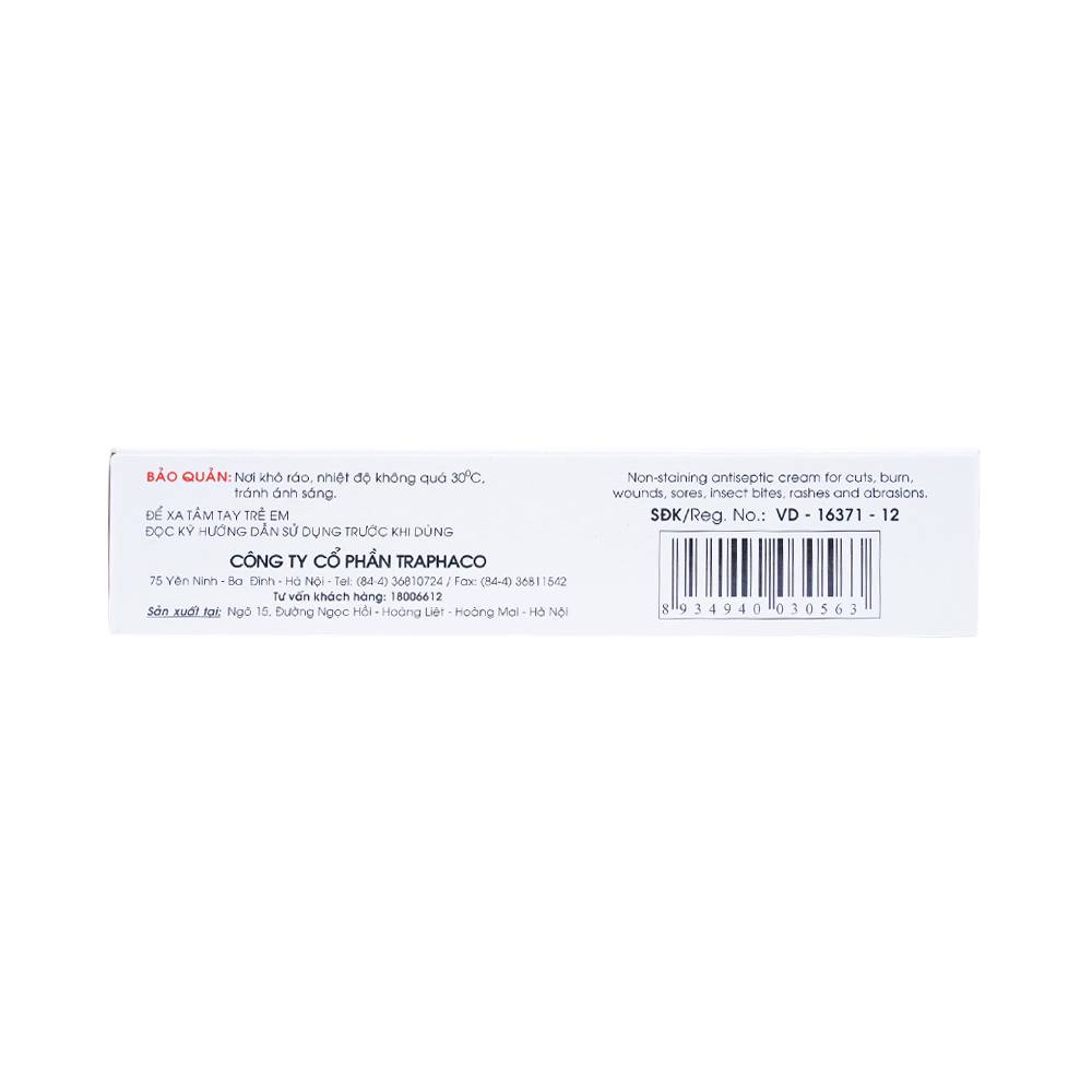 Kem bôi da Levigatus Traphaco điều trị mụn trứng cá, mụn mủ, vết thương nông, trầy da (20g)