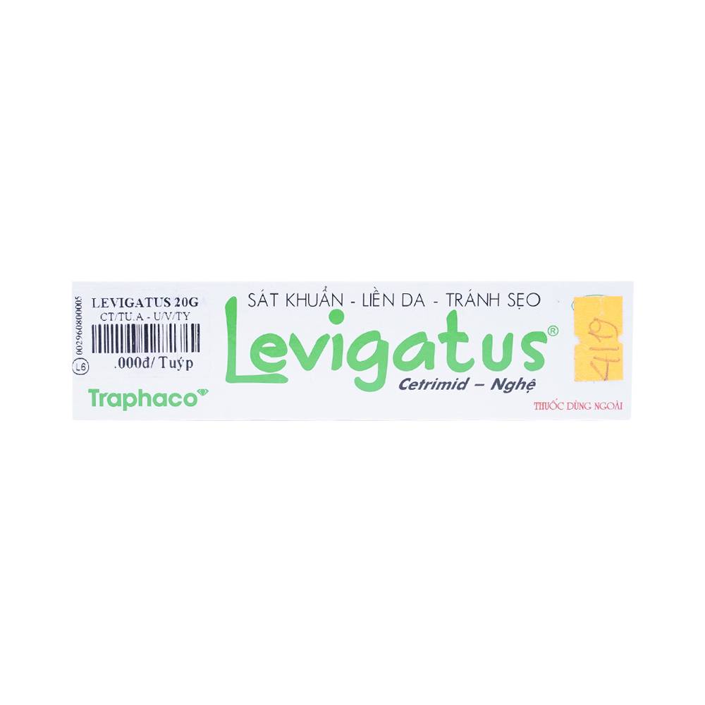 Kem bôi da Levigatus Traphaco điều trị mụn trứng cá, mụn mủ, vết thương nông, trầy da (20g)