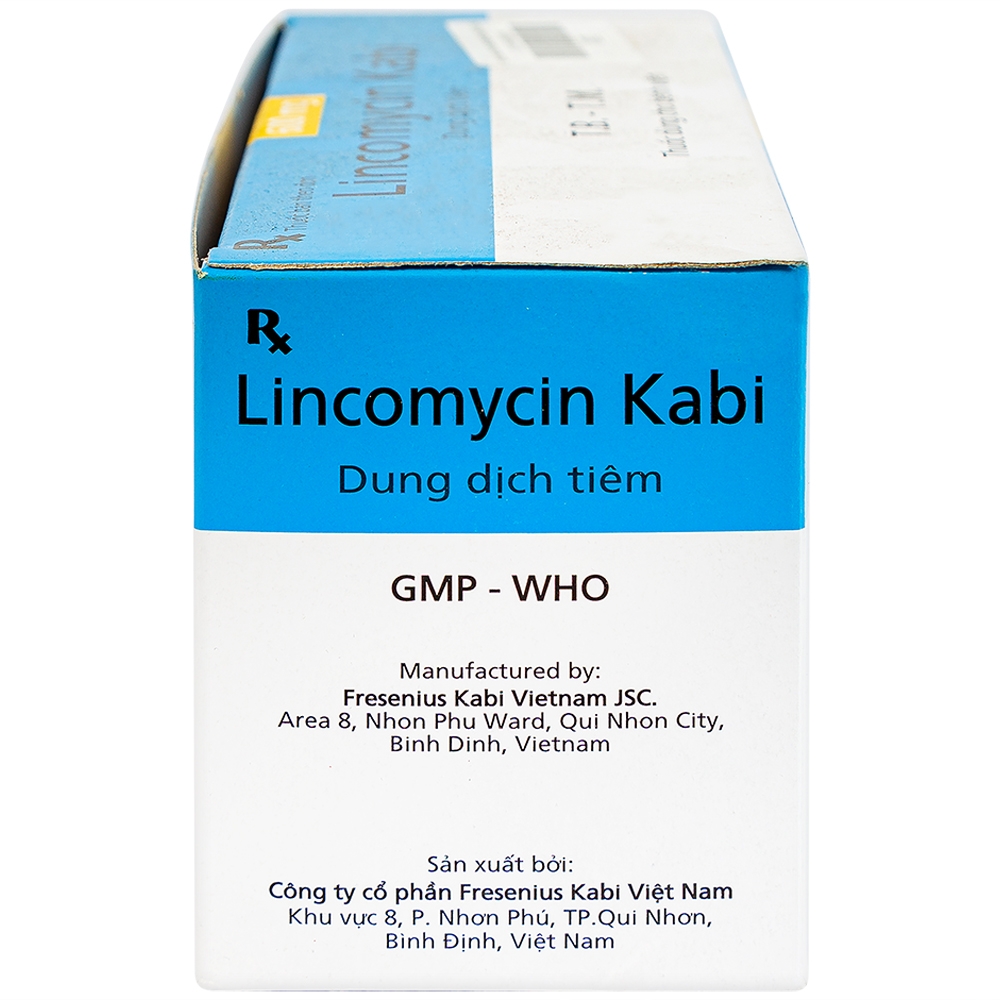 Thuốc tiêm Lincomycin Kabi điều trị nhiễm khuẩn nặng (50 ống x 2ml)