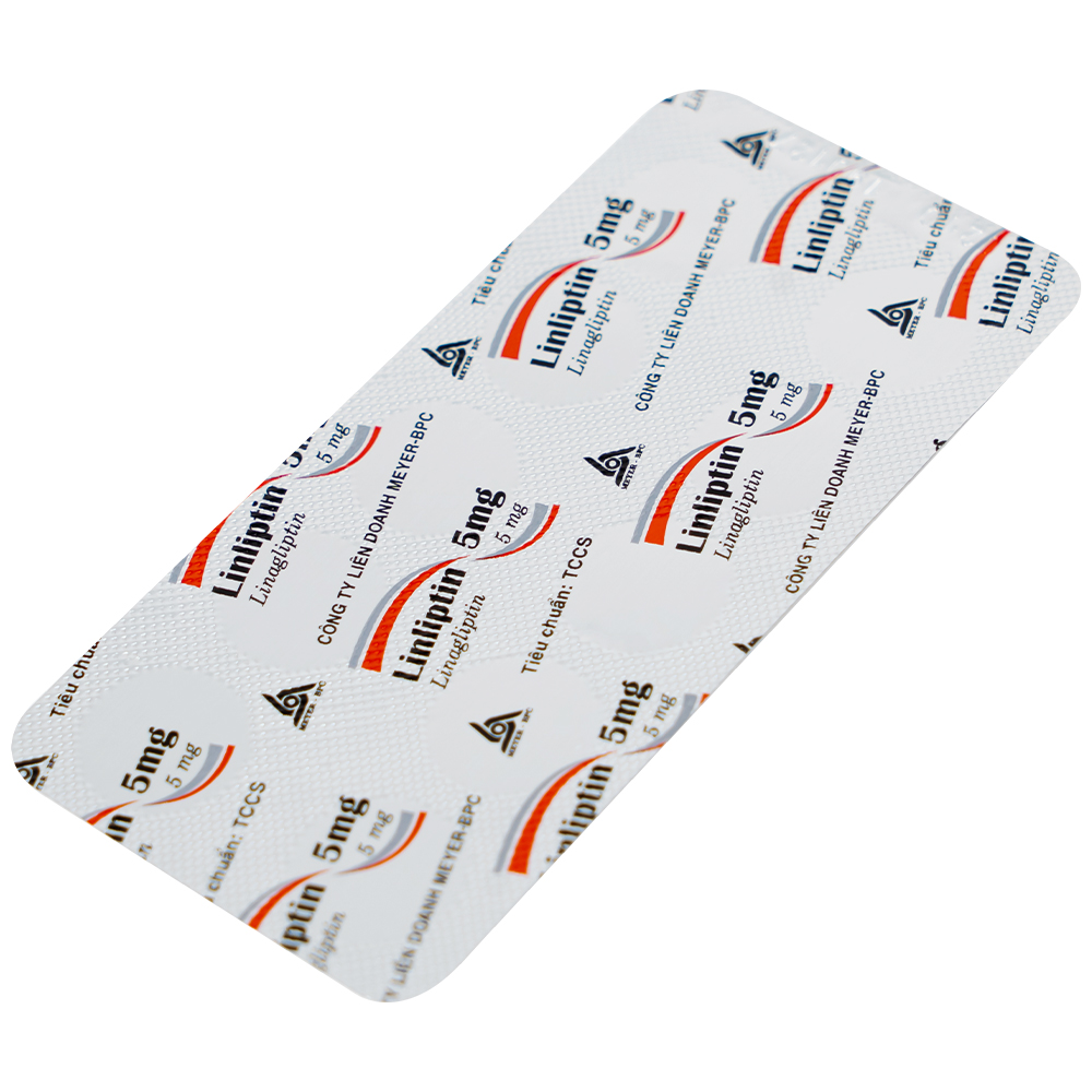 Thuốc Linliptin 5mg Meyer - BPC điều trị đái tháo đường típ 2 (3 vỉ x 10 viên)