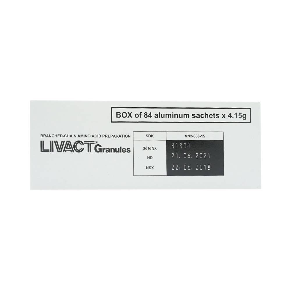Cốm pha dung dịch uống Livact Granules Ajinomoto cải thiện tình trạng giảm albumin máu (84 gói)