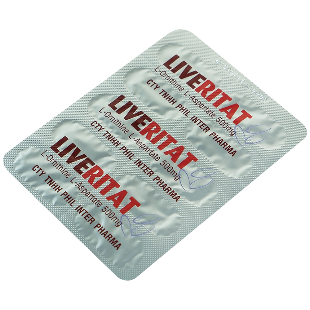 Viên nang mềm Leveritat 500mg Phil Inter Pharma điều trị viêm gan, gan nhiễm mỡ (10 vỉ x 10 viên)