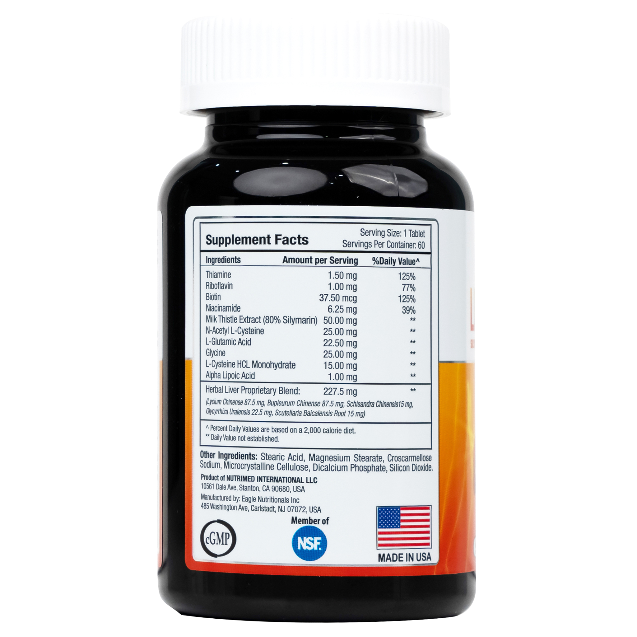 Viên uống giúp giải độc gan, tăng cường chức năng gan, bảo vệ gan Liverwell Nutrimed (60 viên)