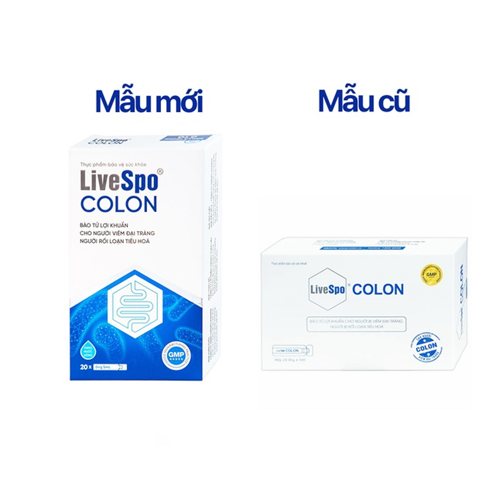 Bào tử lợi khuẩn cho người viêm đại tràng, rối loạn tiêu hóa LiveSpo Colon(20 ống x 5ml)