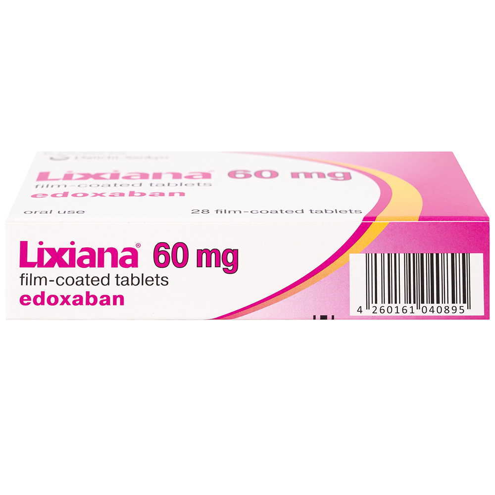 Thuốc Lixiana 60mg Daiichi-Sankyo phòng ngừa đột quỵ và cục máu đông (2 vỉ x 14 viên)