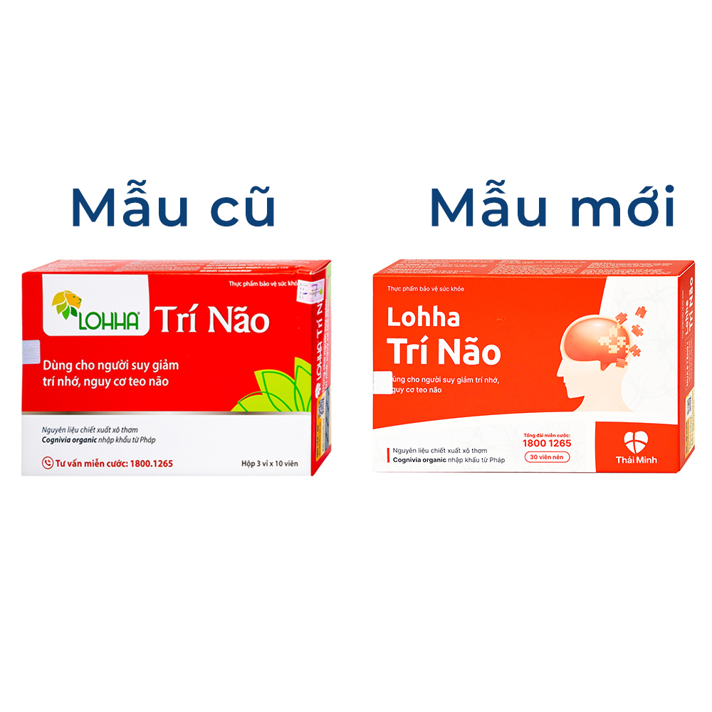 Viên uống hỗ trợ suy giảm trí tuệ Lohha Trí Não (3 vỉ x 10 viên)