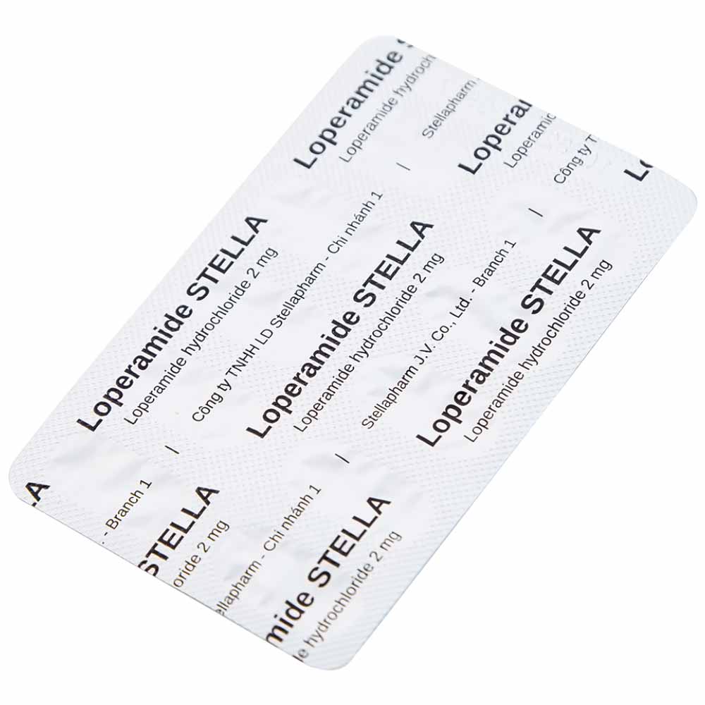 Viên nang cứng Loperamide Stella 2mg giảm tiêu chảy cấp (5 vỉ x 10 viên)