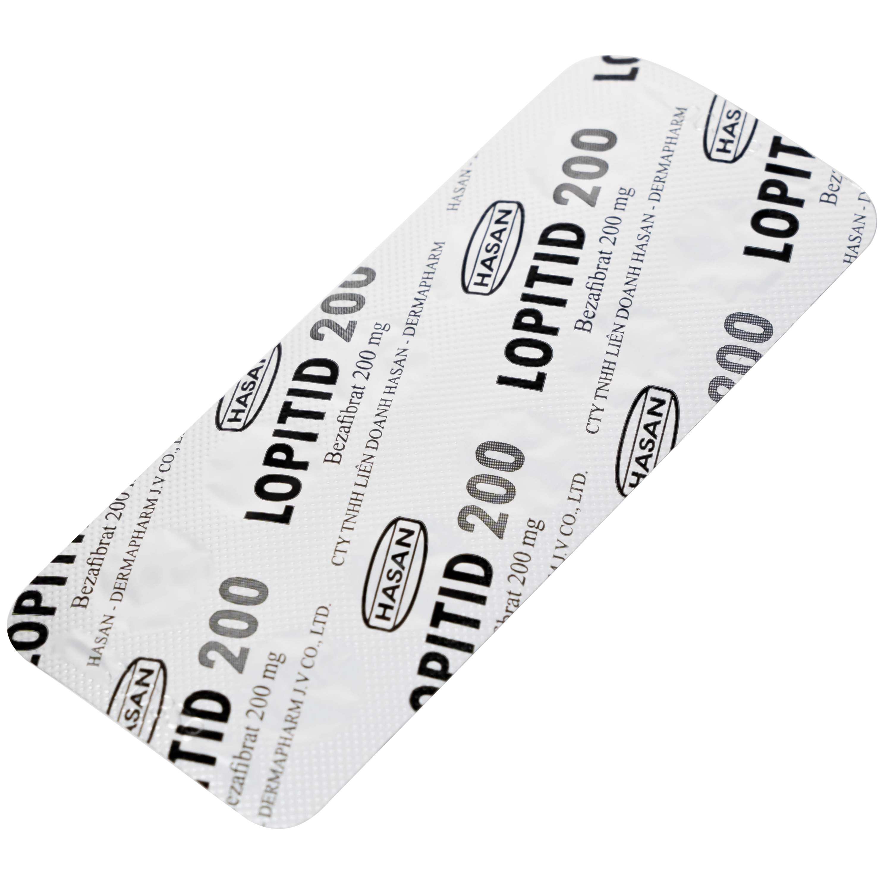 Thuốc Lopitid 200 Hasan điều trị tăng triglycerid máu nặng (3 vỉ x 10 viên)