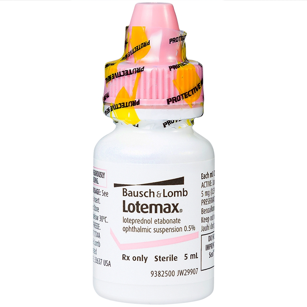 Thuốc nhỏ mắt Lotemax 0.5% Bausch & Lomb điều trị viêm kết mạc mí mắt, nhãn cầu (5ml)