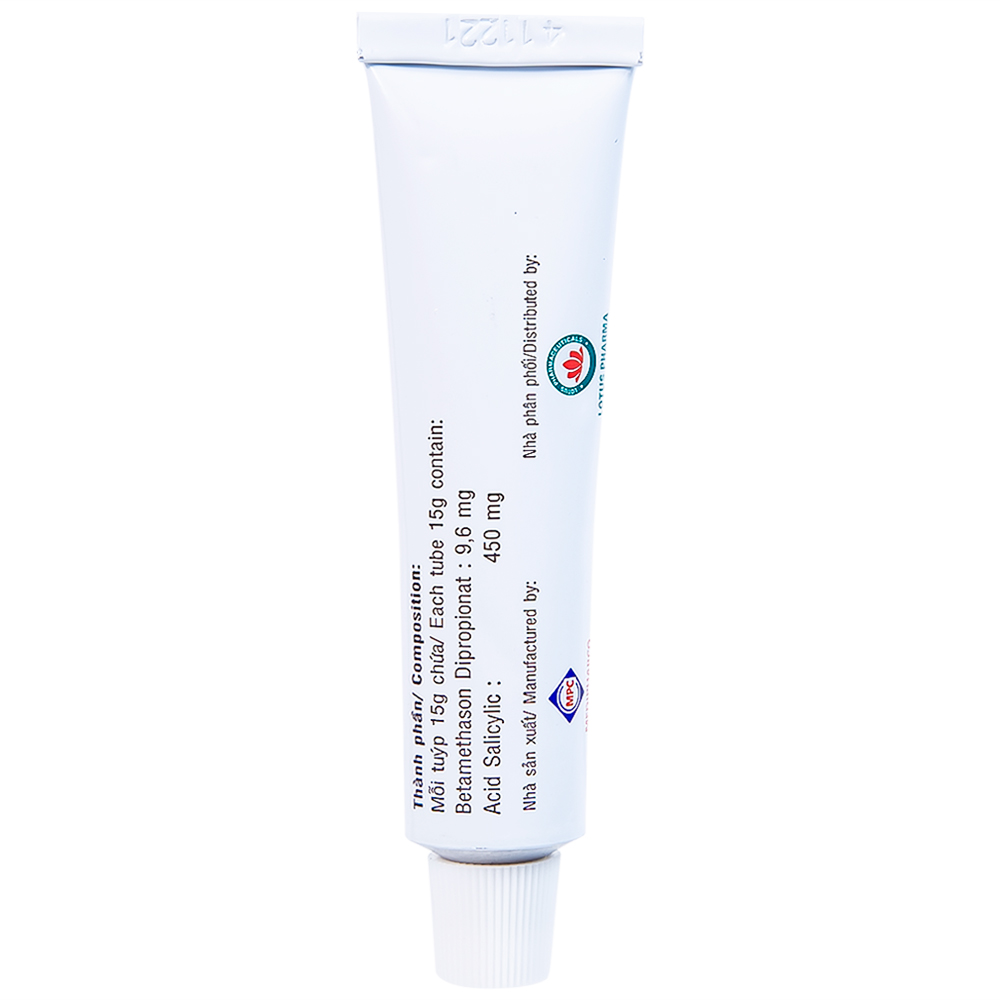 Thuốc mỡ bôi da Lotusalic Medipharco giảm các biểu hiện viêm của bệnh da dày sừng và bệnh da khô (15g)