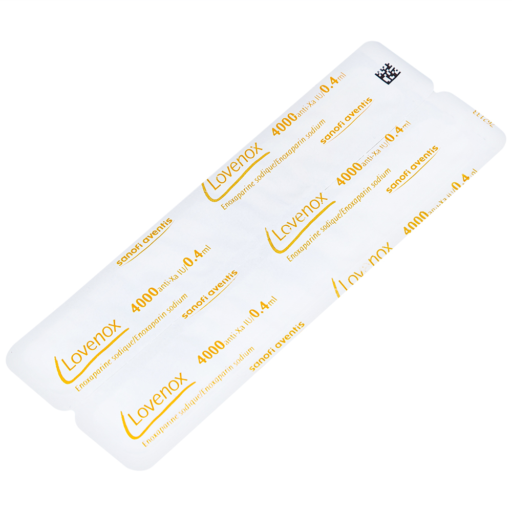 Dung dịch tiêm Lovenox 4000 anti-Xa IU/0.4 ml điều trị dự phòng bệnh thuyên tắc huyết khối tĩnh mạch (2 ống)