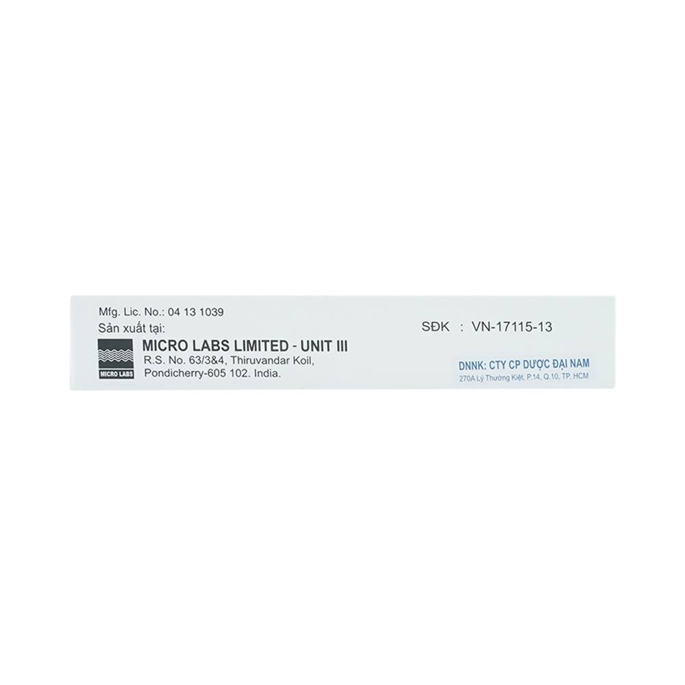 Thuốc Lowlip 40 Micro điều trị tăng huyết áp từ nhẹ đến vừa (3 vỉ x 10 viên)