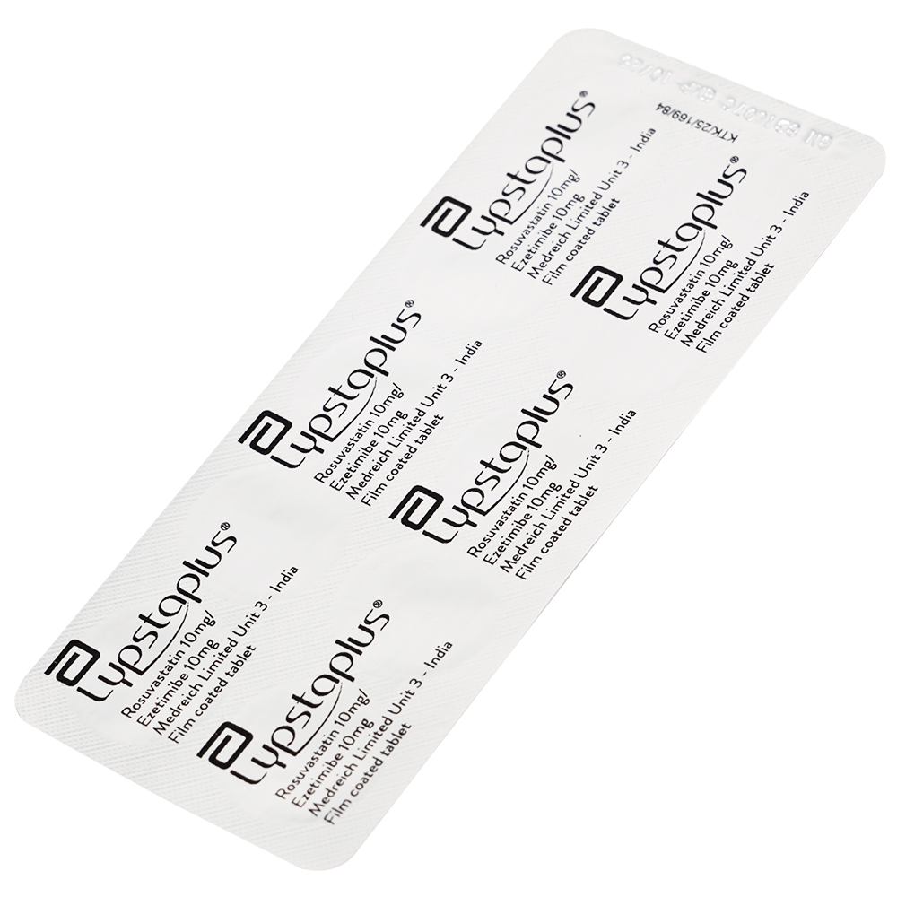 Viên nén Lypstaplus 10/10mg Abbott điều trị tăng cholesterol máu nguyên phát (3 vỉ x 10 viên)