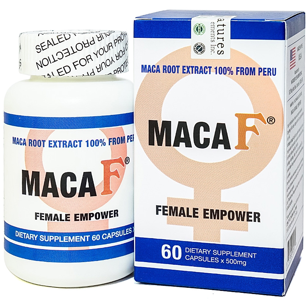 Viên uống hỗ trợ tăng sinh lý nữ, tăng cường nội tiết tố nữ Maca F Female Empower (60 viên)
