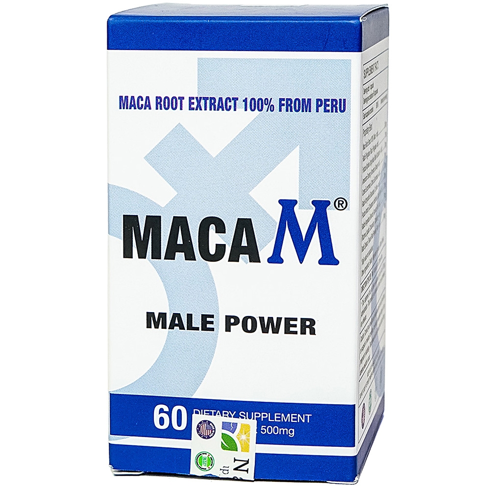 Viên uống giúp bổ thận, tráng dương, tăng cường sinh lực nam Maca M Male Power (60 viên)
