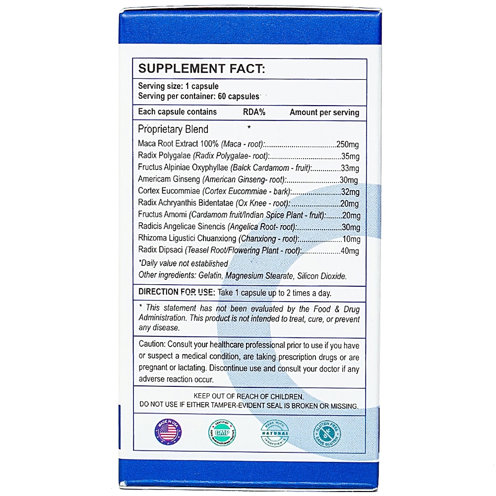 Viên uống giúp bổ thận, tráng dương, tăng cường sinh lực nam Maca M Male Power (60 viên)