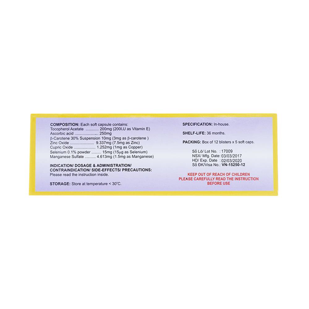 Viên nang mềm Maecran Kolmar Pharma chống lão hóa, cung cấp vitamin (12 vỉ x 5 viên)