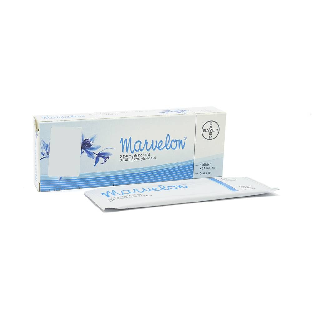 Thuốc Marvelon Bayer dùng để tránh thai (1 vỉ x 21 viên)