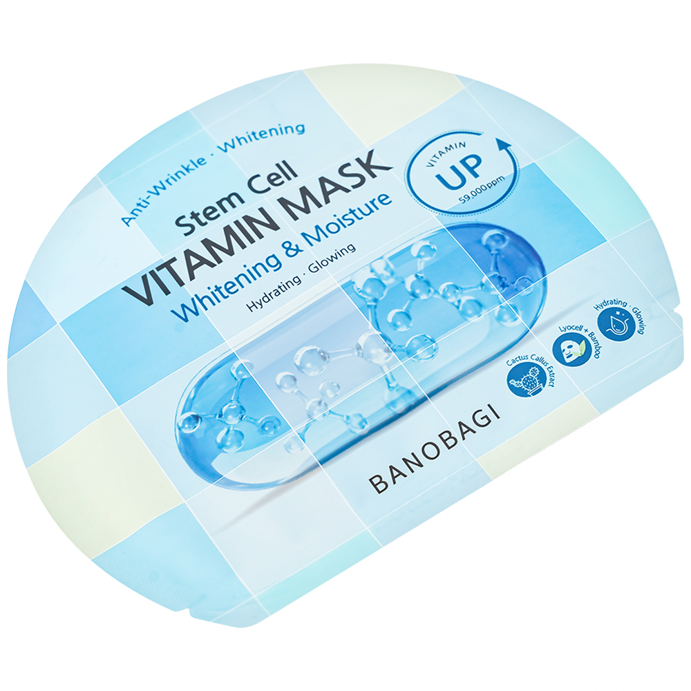 Mặt nạ dưỡng ẩm Banobagi Stem Cell Vitamin Mask Whitening  & Moisture 30g
