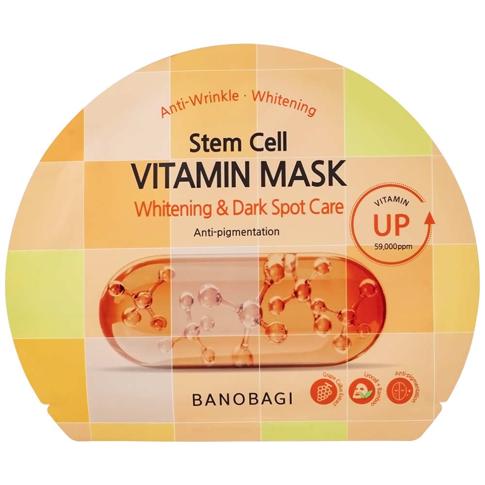 Mặt nạ Banobagi Stem Cell Vitamin Mask Whitening &amp; Dark Spot Care chống nhăn da, trắng da, mờ nám (30g)