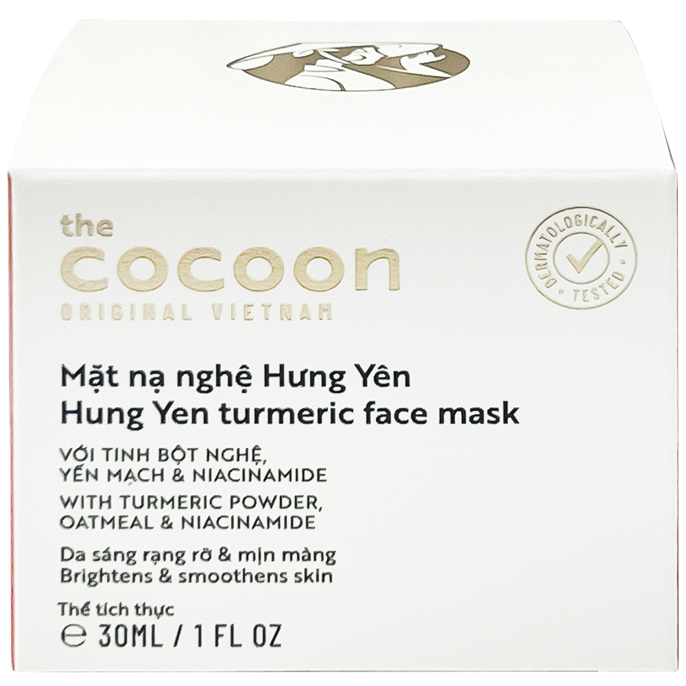 Mặt nạ nghệ Hưng Yên Cocoon cải thiện bề mặt, giúp da trở nên mịn màng (30ml)