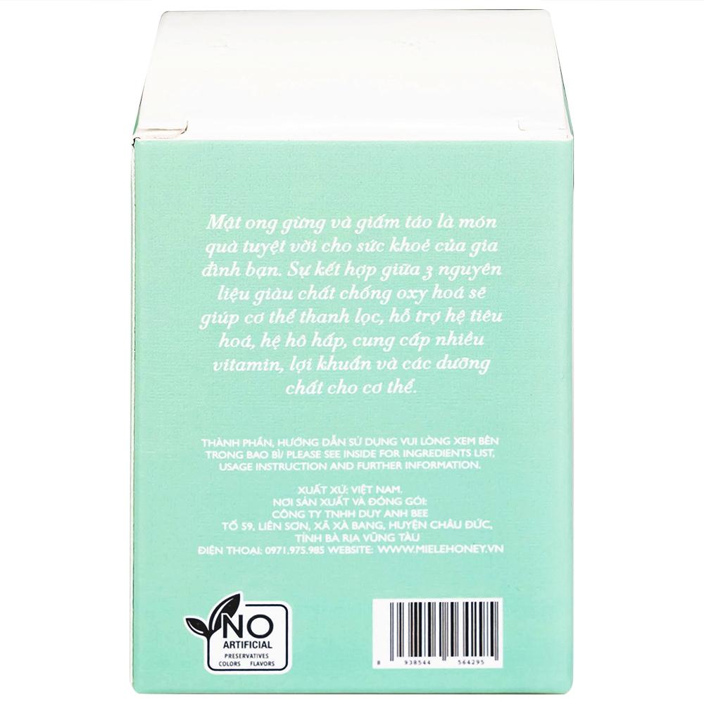 Mật Ong Gừng Và Giấm Táo Miele (250g)