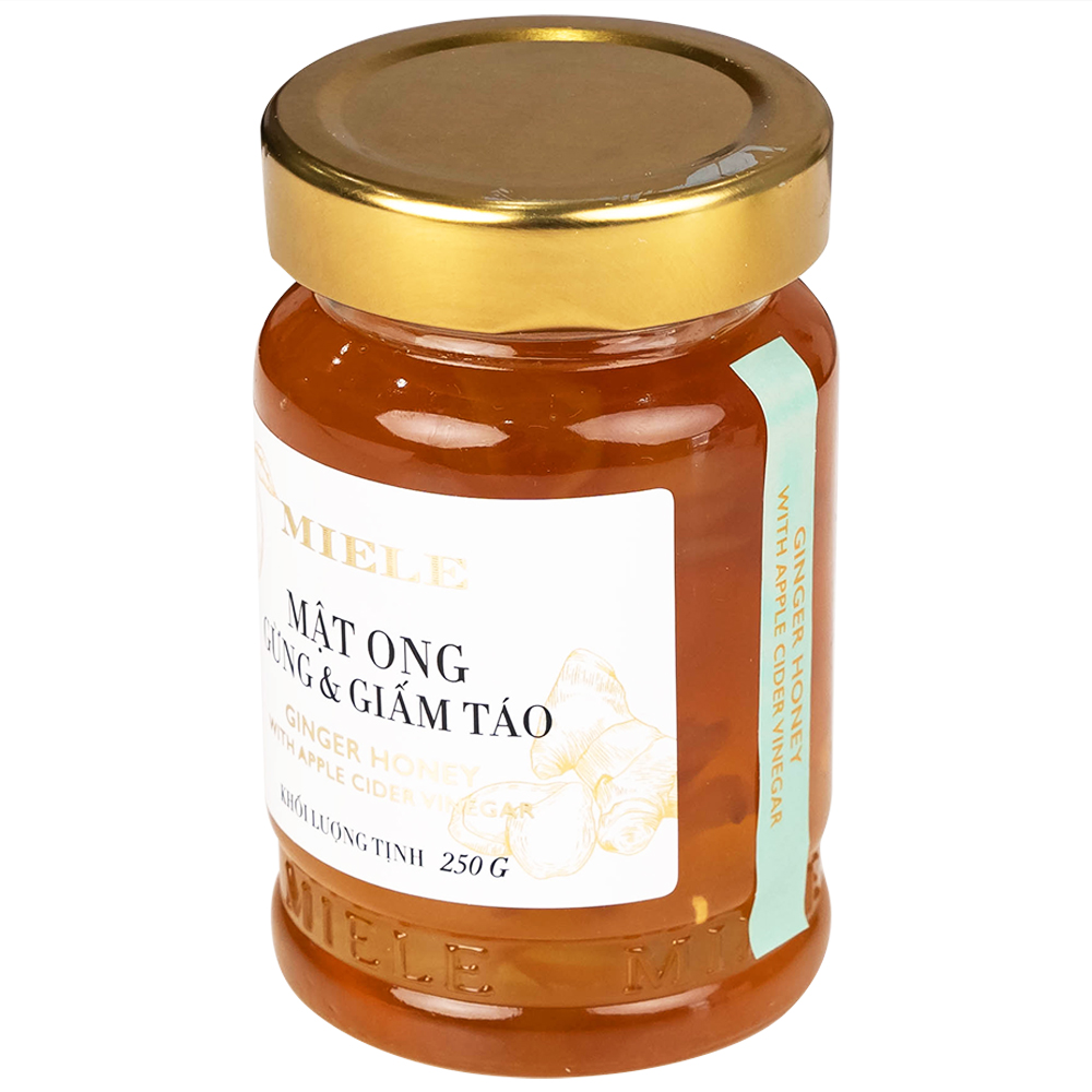 Mật Ong Gừng Và Giấm Táo Miele (250g)