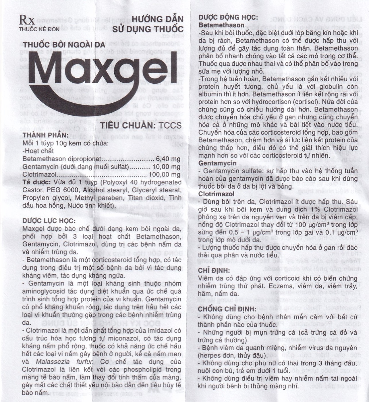 Kem bôi da Maxgel SPM điều trị viêm da, viêm trầy, hăm, nấm da (10g)