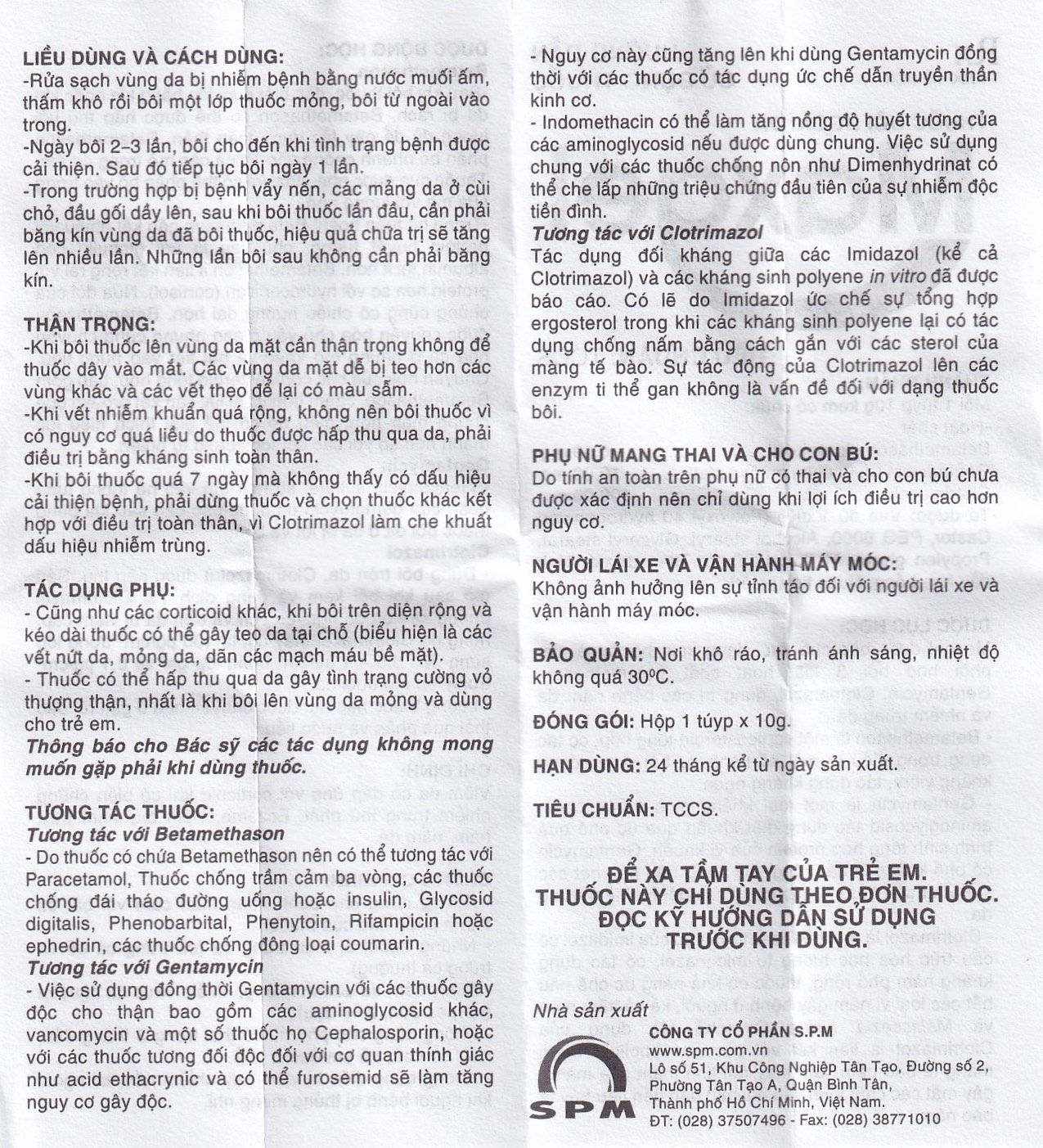 Kem bôi da Maxgel SPM điều trị viêm da, viêm trầy, hăm, nấm da (10g)