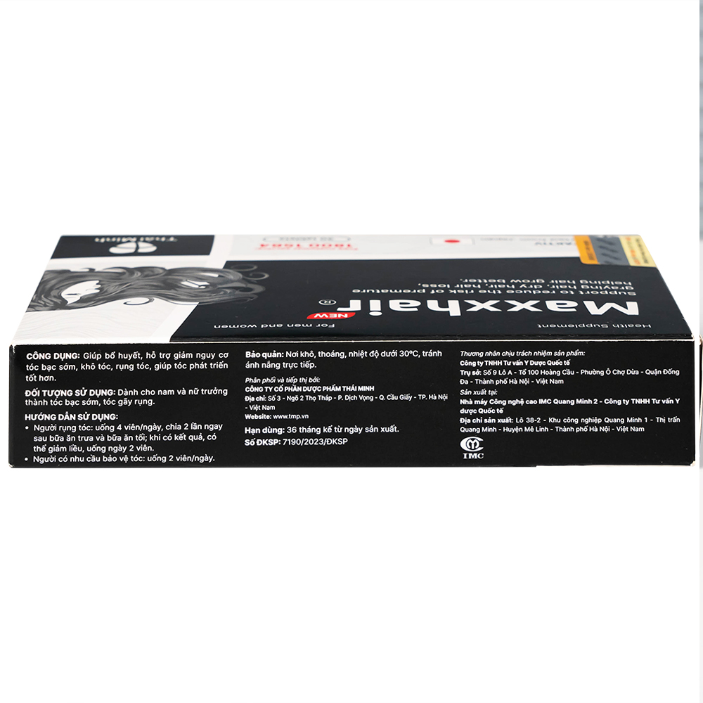 Viên uống hỗ trợ mọc tóc Maxxhair New Thái Minh (3 vỉ x 10 viên)