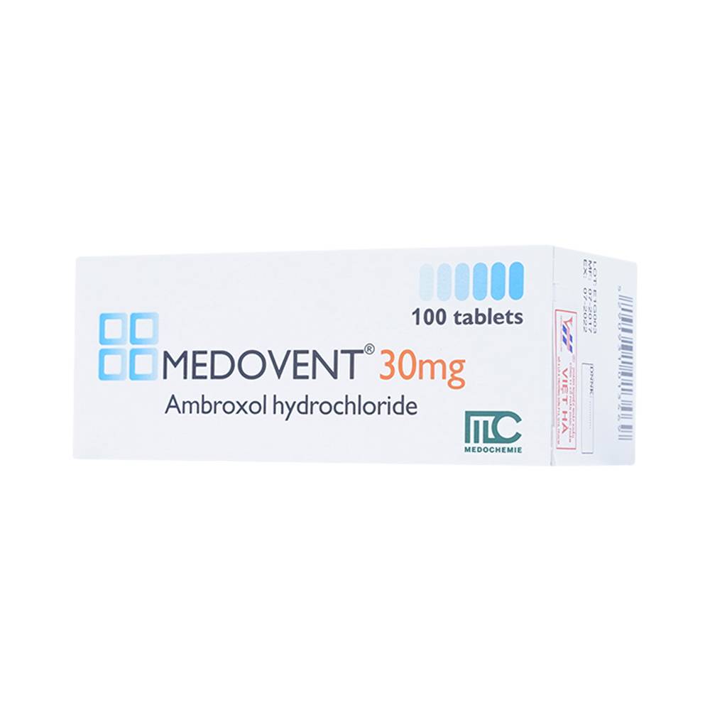 Viên nén Medovent 30mg Medochemie điều trị bệnh phế quản phổi cấp, mạn tính (10 vỉ x 10 viên)