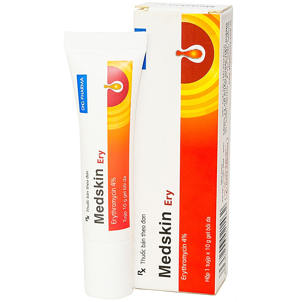 Gel bôi da Medskin Ery DHG Pharma điều trị mụn trứng cá, mụn nhọt, mủ (10g)