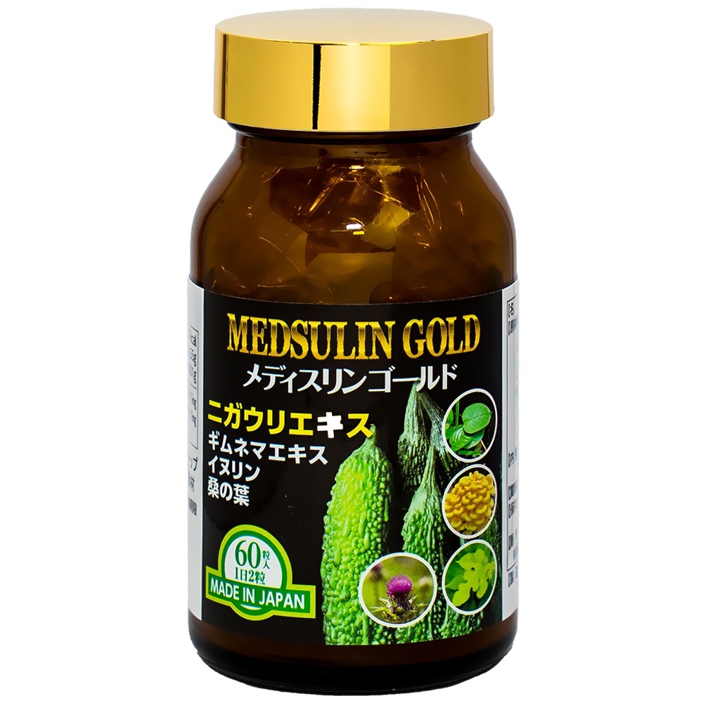 Viên uống giúp hạ đường, huyết hỗ trợ chuyển hóa đường Medsulin Gold Jpanwell (60 viên)