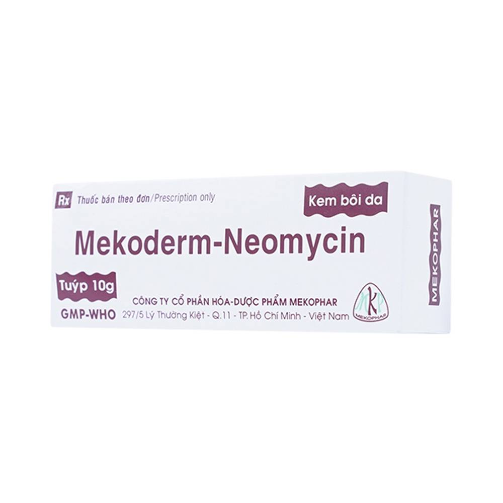 Kem bôi da Mekoderm-Neomycin Mekophar điều trị chàm, vẩy nến, viêm da tiếp xúc (10g) 